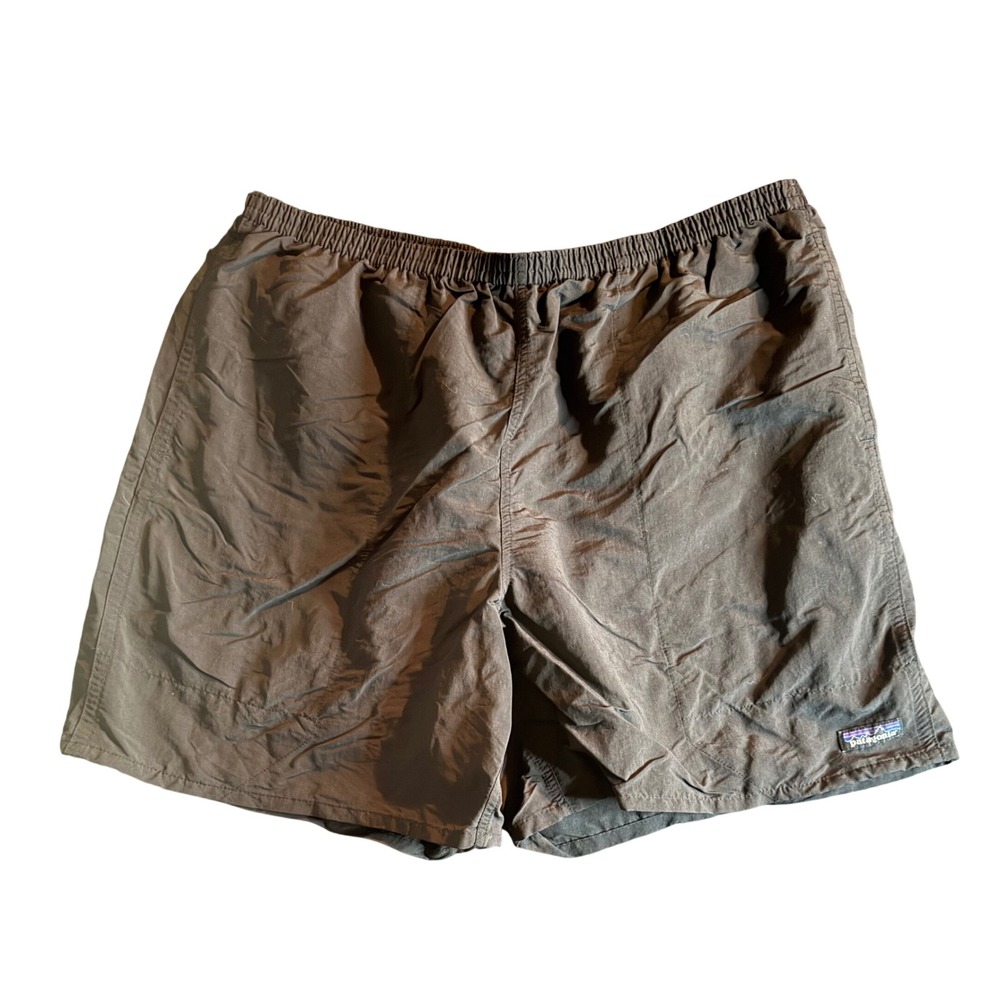 Patagonia Baggies Shorts Mens XXL Brown 7 Inch Inseam Nylon Mesh Lined